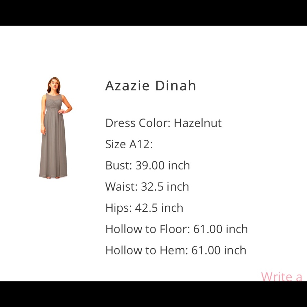 Azzazie dress Dinah
